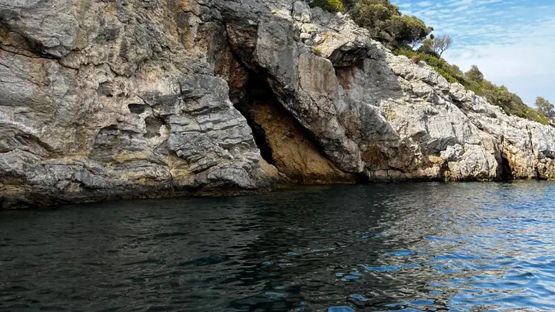 Clear water along the rocky coast off Dalyan Clear water along the rocky coast off Dalyan